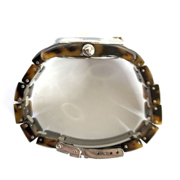 Brighton Dana Point Tortoiseshell Quartz Watch Swarovski Crystals New Battery - Picture 7 of 14